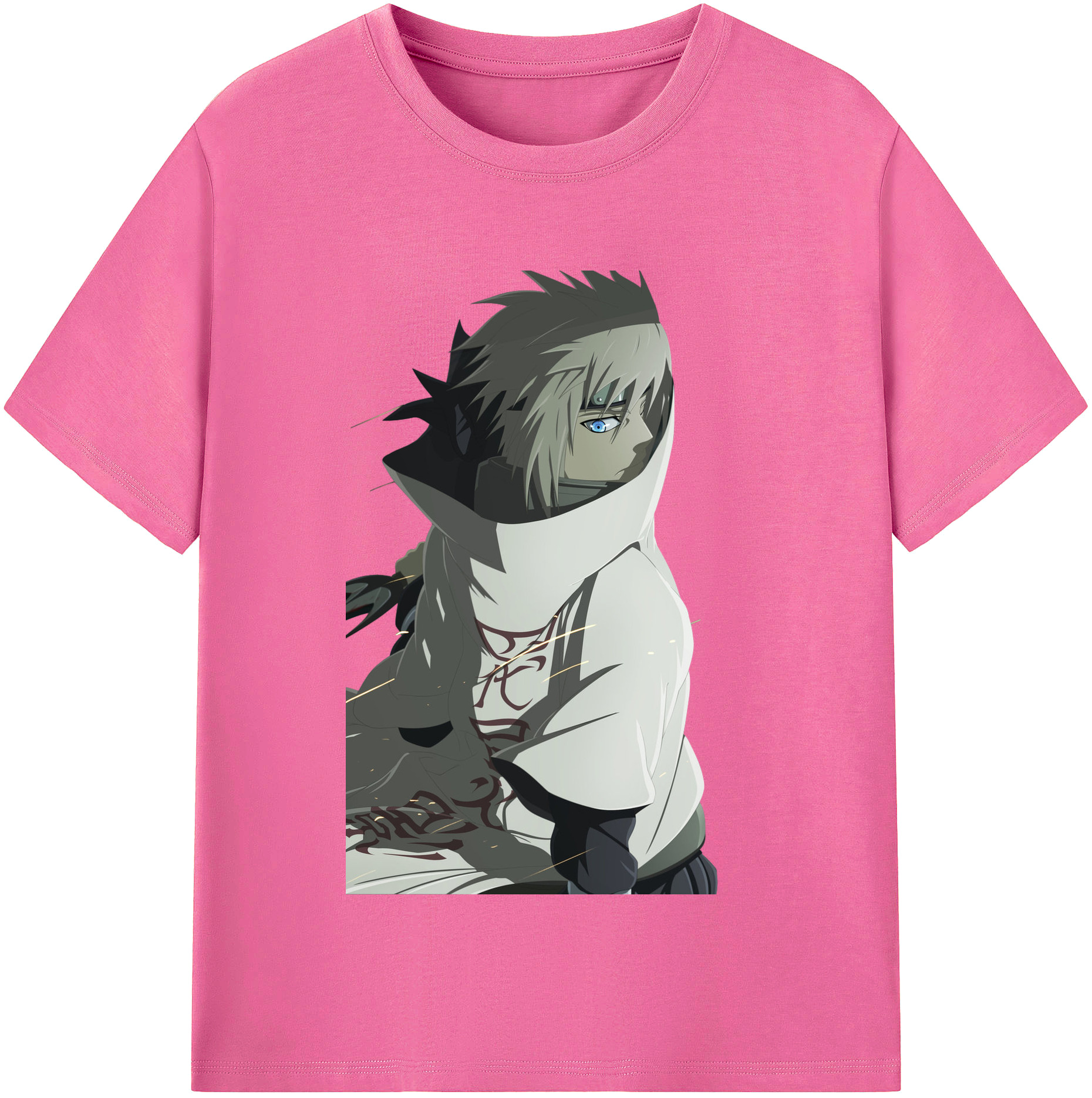 （画像用） NARUTO -ナルト- 波風 ミナト Namikaze Minato レディースカジュアルプリントTシャツ（綿100％）